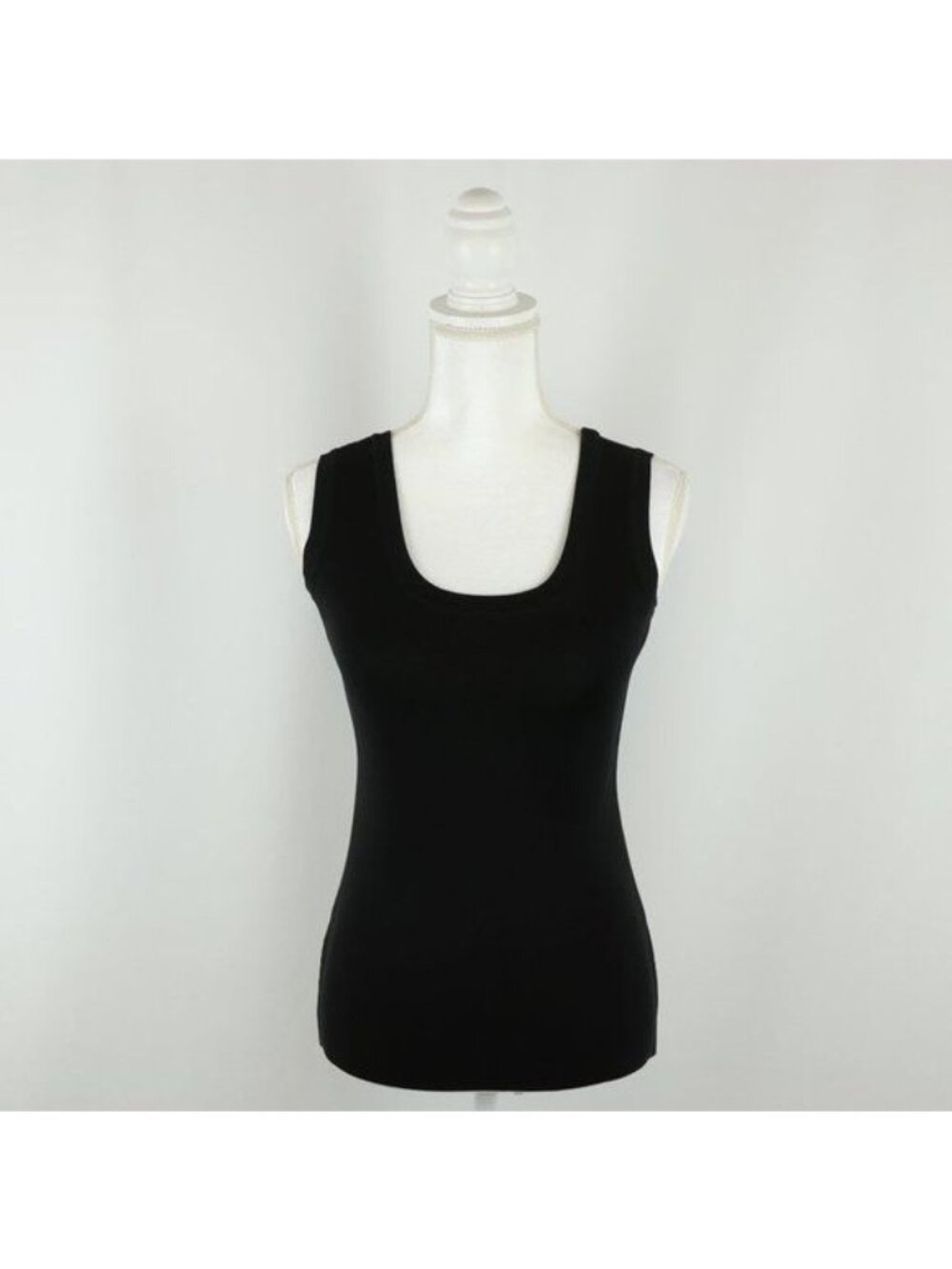 Exclusively Misook Women's XXS Petite Scoop Neck Spring Weight Knit Tank Top